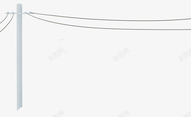 插画风格手绘电线杆png免抠素材_新图网 https://ixintu.com 噪点 手绘 电力元素 电线杆