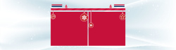 十二月二十五圣诞节红色卡通电商狂欢banner高清图片