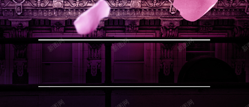 婚礼海报psd设计背景_新图网 https://ixintu.com 大气 婚礼 建筑幸福 紫色