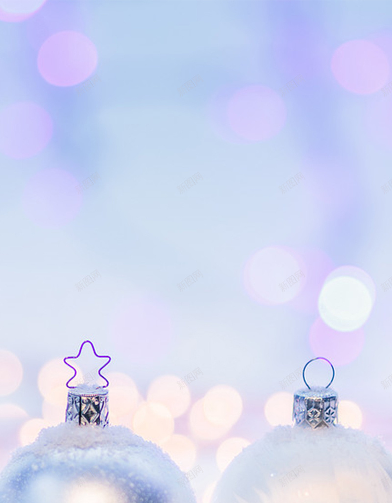圣诞节发亮的彩球H5背景jpg设计背景_新图网 https://ixintu.com 圣诞节 小清新 开心 彩球 文艺 球 简约 紫色