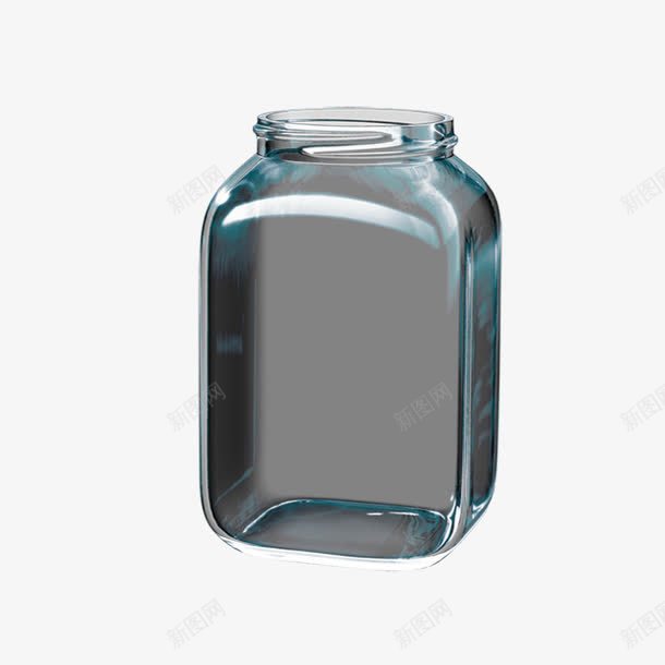 透明玻璃罐png免抠素材_新图网 https://ixintu.com 储存 免抠 玻璃 罐子