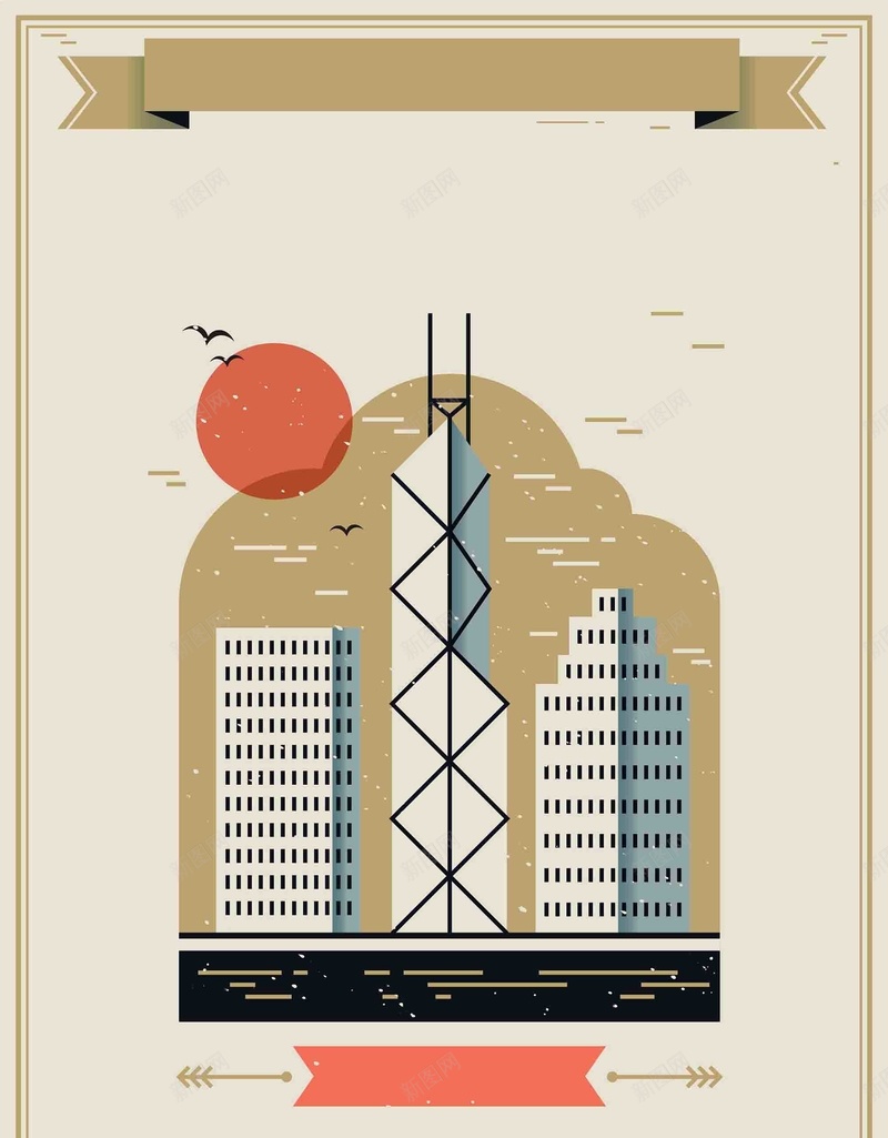手绘矢量旅游香港中环广场景点地图海报背景jpg设计背景_新图网 https://ixintu.com 中华人民共和国香港特别行政区 中国香港 中环 大佛 太平山 手绘 旅游 景点 矢量 紫荆花 跑马 香港 香港卡通 香港地图 香港旅游 香港海报