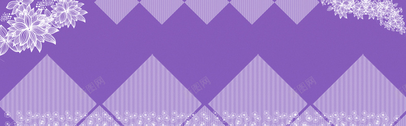 双十一快乐紫色电商banner背景