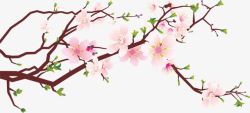 桃花手绘免费素材