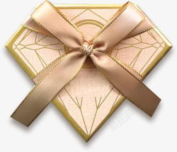 金色钻石金色礼盒钻石礼物高清图片
