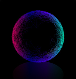 多彩球形渐变魔幻背景元素矢量图素材