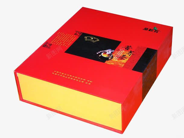 酒盒包装png免抠素材_新图网 https://ixintu.com 包装 红色 设计 酒盒 酒盒包装设计