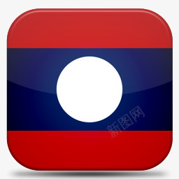 老挝V7国旗图标png免抠素材_新图网 https://ixintu.com Laos 老挝