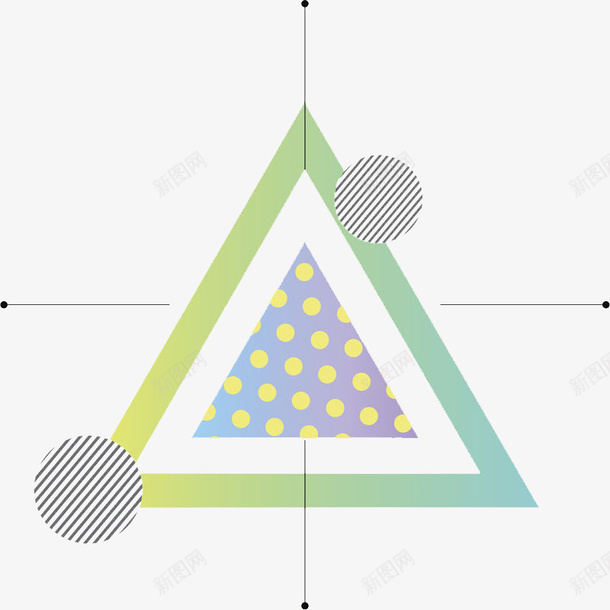 创意三角形png免抠素材_新图网 https://ixintu.com 三角形 不规则图形 几何图形 创意 水彩 线条 绿色 装饰
