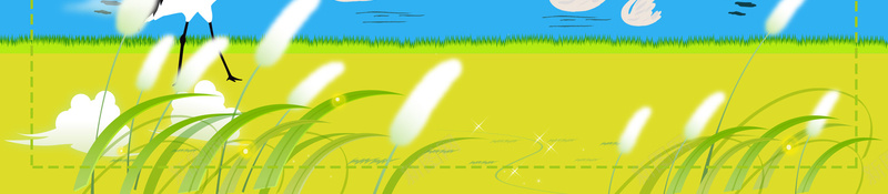 绿色手绘风景湿地日宣传海报psd设计背景_新图网 https://ixintu.com 世界湿地日 保护湿地 湿地风景 生态平衡 手绘 地保护地球 城市湿地 湿地保护区 叶子 鸭子