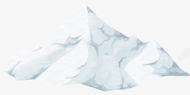 白色的冰山png免抠素材_新图网 https://ixintu.com 冰山 北极 覆盖