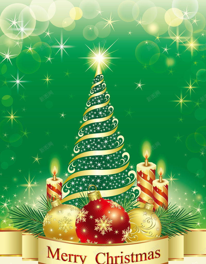 绿色圣诞树背景eps设计背景_新图网 https://ixintu.com 绿色 圣诞树 礼物 蜡烛 圣诞节 平安夜 新年 开心 激情 狂欢