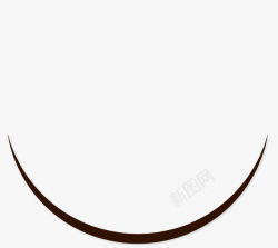 弧形欧式箭头中间厚两边薄的黑色弧线图标高清图片