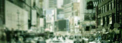 商铺海报设计朦胧城市街道摄影背景高清图片