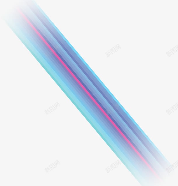 蓝光psd免抠素材_新图网 https://ixintu.com 线条 蓝紫色 装饰