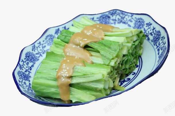 奇味油麦菜png免抠素材_新图网 https://ixintu.com 传统美食 热菜摄影 餐饮美食 麻酱油麦菜