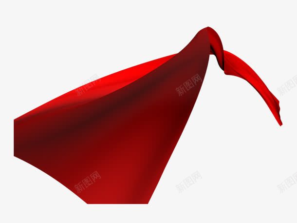 一条飘扬着的大红色飘带png免抠素材_新图网 https://ixintu.com 红色 飘带 飘扬
