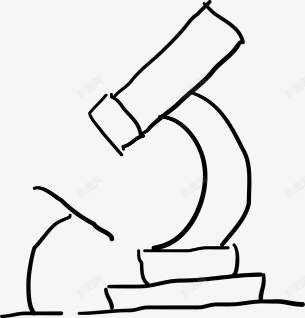 手绘显微镜png免抠素材_新图网 https://ixintu.com 卡通 手绘 显微镜 生物医药