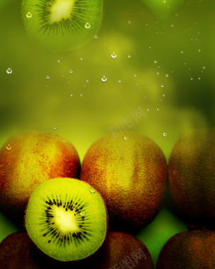 猕猴桃健康水果宣传海报背景背景