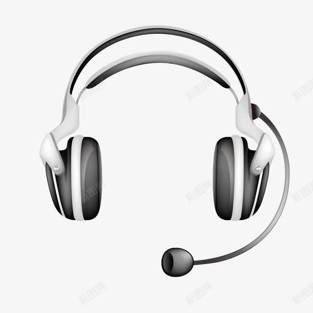 黑色耳机模型png免抠素材_新图网 https://ixintu.com 模型 耳机 耳线 黑色 黑色耳机