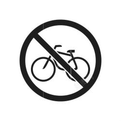 自行车封锁预防禁止标志禁止禁止素材
