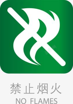 办公室导向牌导向标禁止烟火图标高清图片