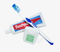 牙膏包装盒牙膏管和牙刷和包装盒实物高清图片