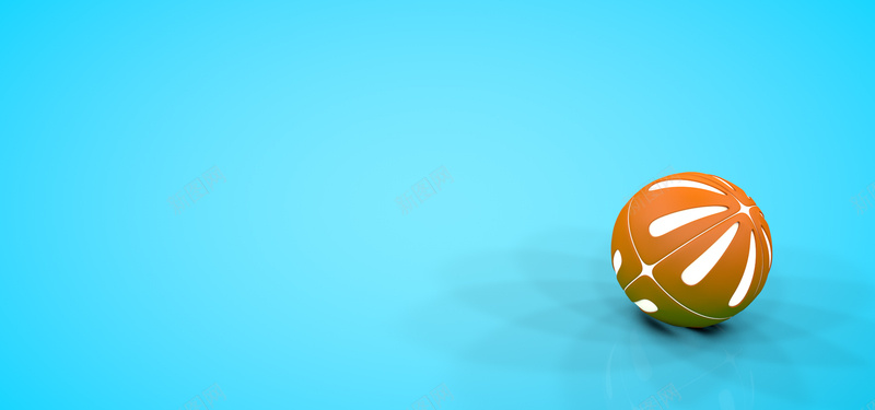 静物背景图jpg设计背景_新图网 https://ixintu.com 静物 球 撞色 蓝色 橙色 海报banner 摄影 风景