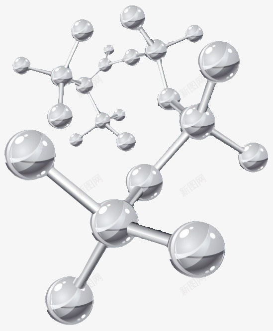 白色的分子结构