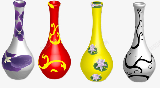 花瓶产品图psd免抠素材_新图网 https://ixintu.com 现代花瓶 花瓶 陶瓷花瓶