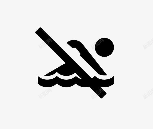 禁止游泳图标png_新图网 https://ixintu.com 下水 人物 卡通 图标 图案 小心溺水 提醒 提醒标识牌 标识牌 注意 禁止下水 禁止图标 禁止游泳