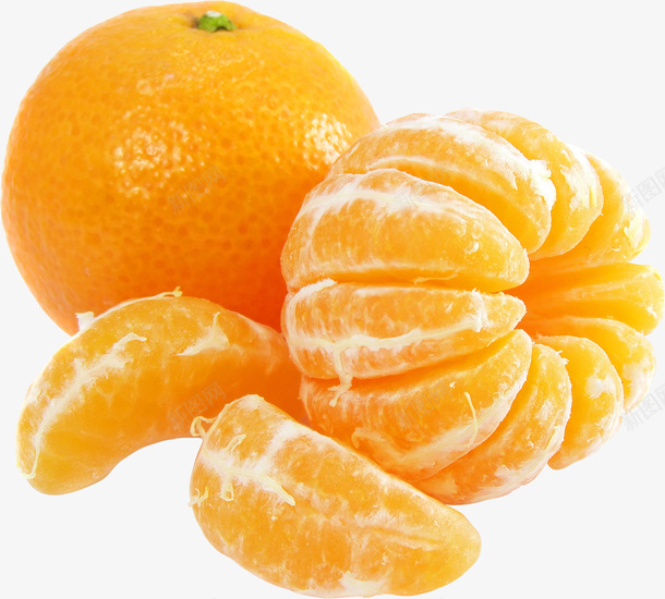 剥开的额橘子png免抠素材_新图网 https://ixintu.com 免扣 橘子 水果 高清