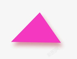 创意合成紫色三角形元素素材