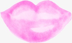 粉色嘴唇图案素材
