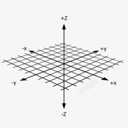 三维坐标三维坐标轴网格高清图片