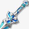 蓝色剑柄游戏手绘素材