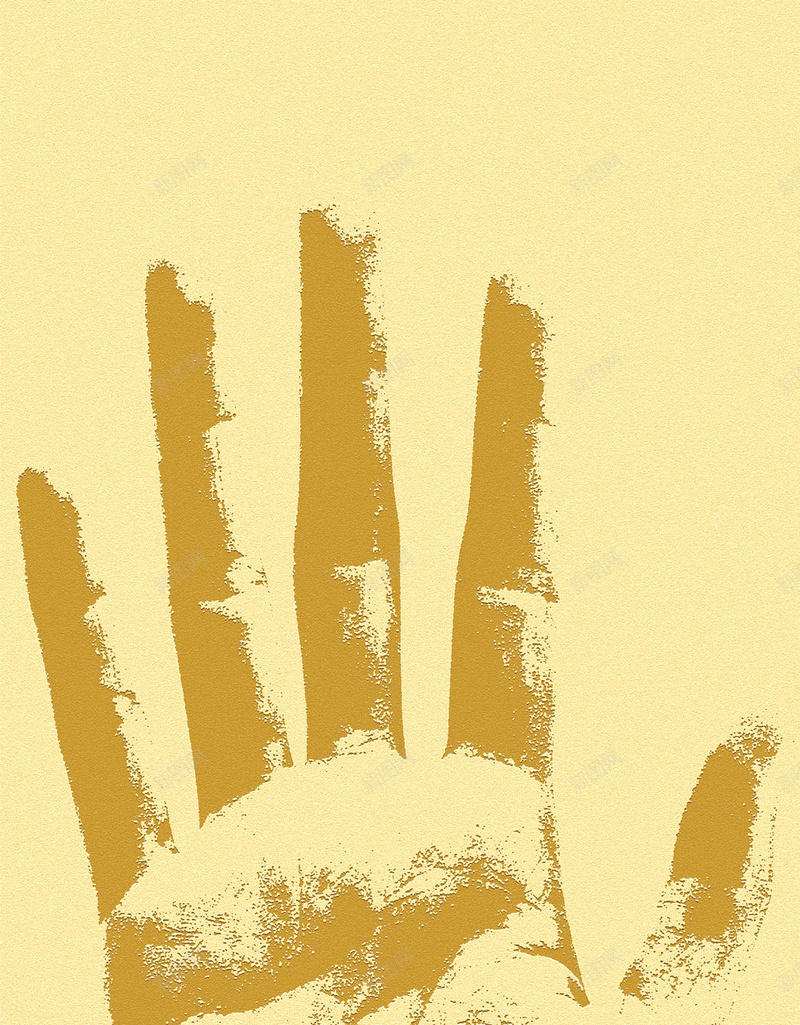 创意金手指H5背景psd设计背景_新图网 https://ixintu.com H5 h5 创意 商务 手掌 科幻 科技 金手指 黄色