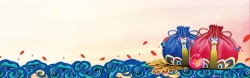 白色福袋节日福袋背景高清图片