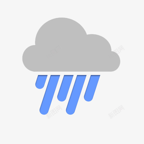 小雨AndroidWeathericons图标png_新图网 https://ixintu.com Drizzle 小雨