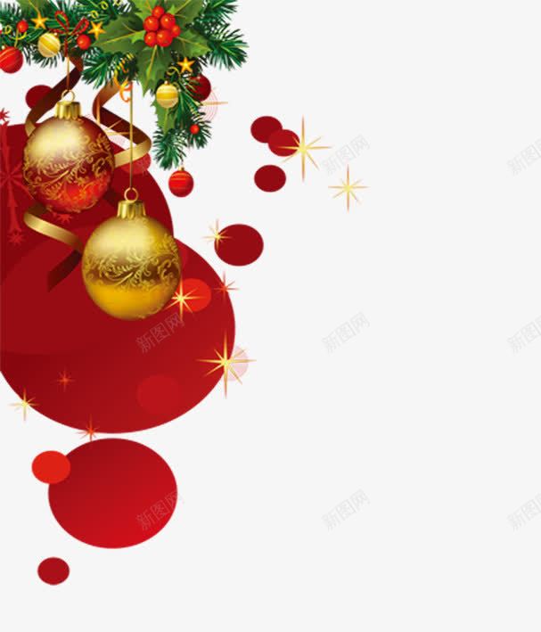 圣诞节圣诞球png免抠素材_新图网 https://ixintu.com 圣诞球 圣诞节 树 装饰