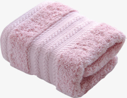 粉色折叠毛巾素材
