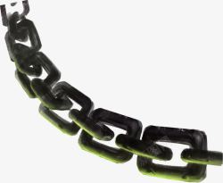 绿色的锁链绿色简约锁链装饰图案高清图片