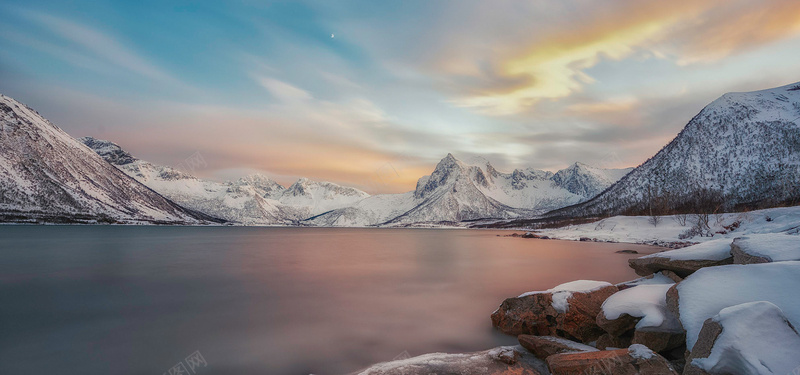 黄昏雪山背景图背景图片 素材m Ktkchdkeh 新图网