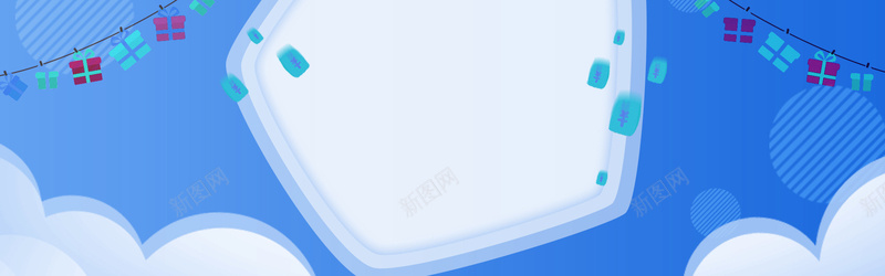 小清新创意冬季bannerpsd设计背景_新图网 https://ixintu.com 促销活动 促销背景店 冬季创意背景 几何背景素材 广告背景 广告背景图素材 拼色 矢量背景设计 背景