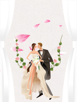 艺术写真向往的婚礼浪漫唯美婚纱背景高清图片