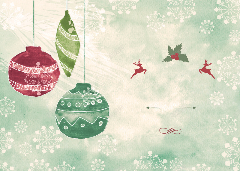 彩色复古欧式风格圣诞节装饰主题海报psd设计背景_新图网 https://ixintu.com 主题 圣诞节 复古 彩色 欧式 海报 装饰 设计 风格