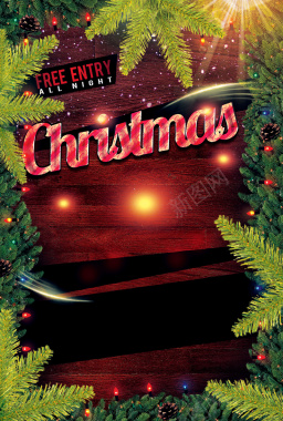 圣诞活动海报背景