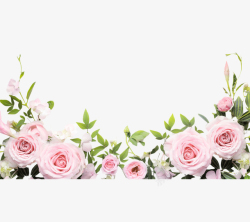 婚礼花玫瑰花环粉色蔷薇高清图片