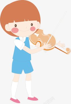 拉提琴的女孩拉提琴的小女孩高清图片