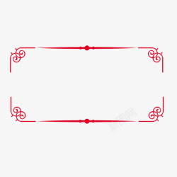 春节中式花边边框中式边框花边复古边框高清图片